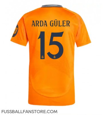 Real Madrid Arda Guler #15 Replik Auswärtstrikot 2024-25 Kurzarm